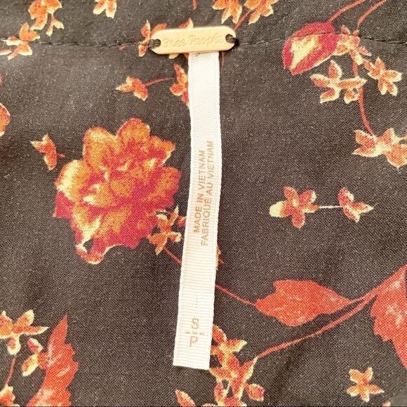 Free People Flower Fields Mini Dress Long Sleeved Sz Small - Picture 5 of 8